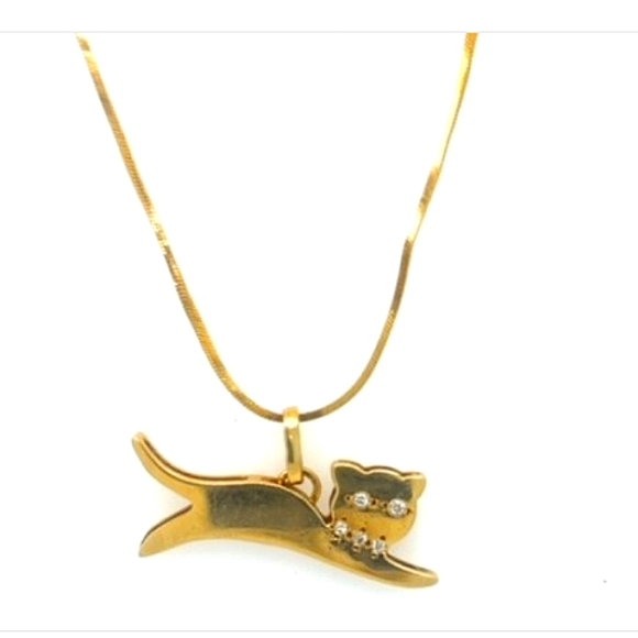 SOLD IN OUR STORE 18K Diamond Eyes/ Gold - Picture 2 of 3